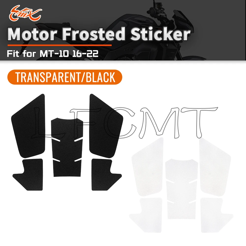 

Fit for YAMAHA MT-10 MT10 MT 10 2016-2022 2019 2020 Motorcycle TankPad Sticker Tank Traction Pad Side Knee Grip Protector Decals