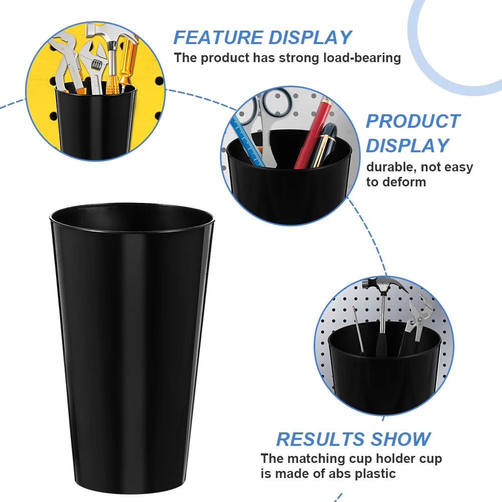 

4 Sets Steel Hooks With Cups Organizers Heavy Duty Hardware Tool Wall Garage Storage Rustproof Home Organization Helper Hooks