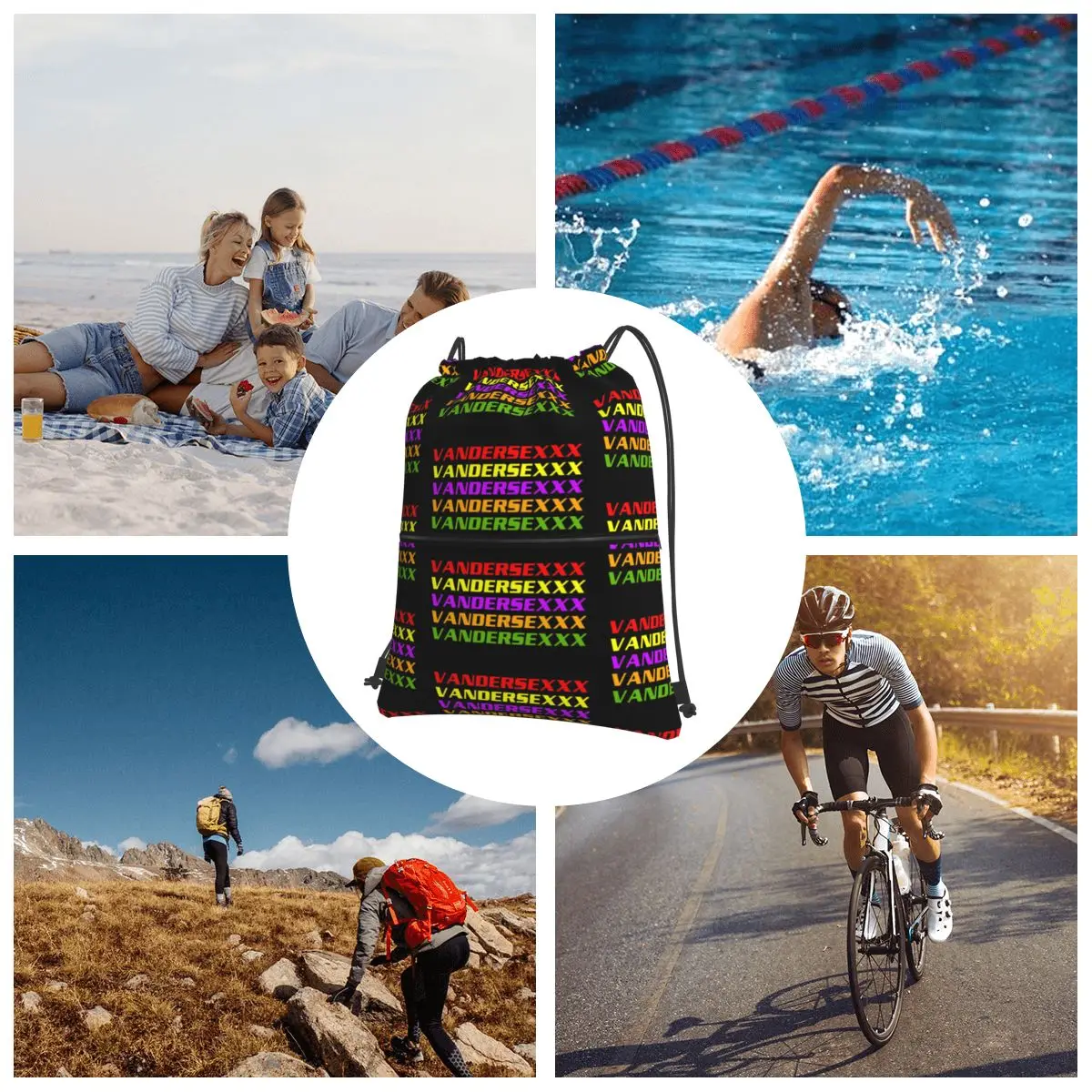 حقائب ظهر Club Vandersexxx كاجوال محمولة برباط، حقيبة رياضية، حقائب كتب للطلاب والرجال والنساء