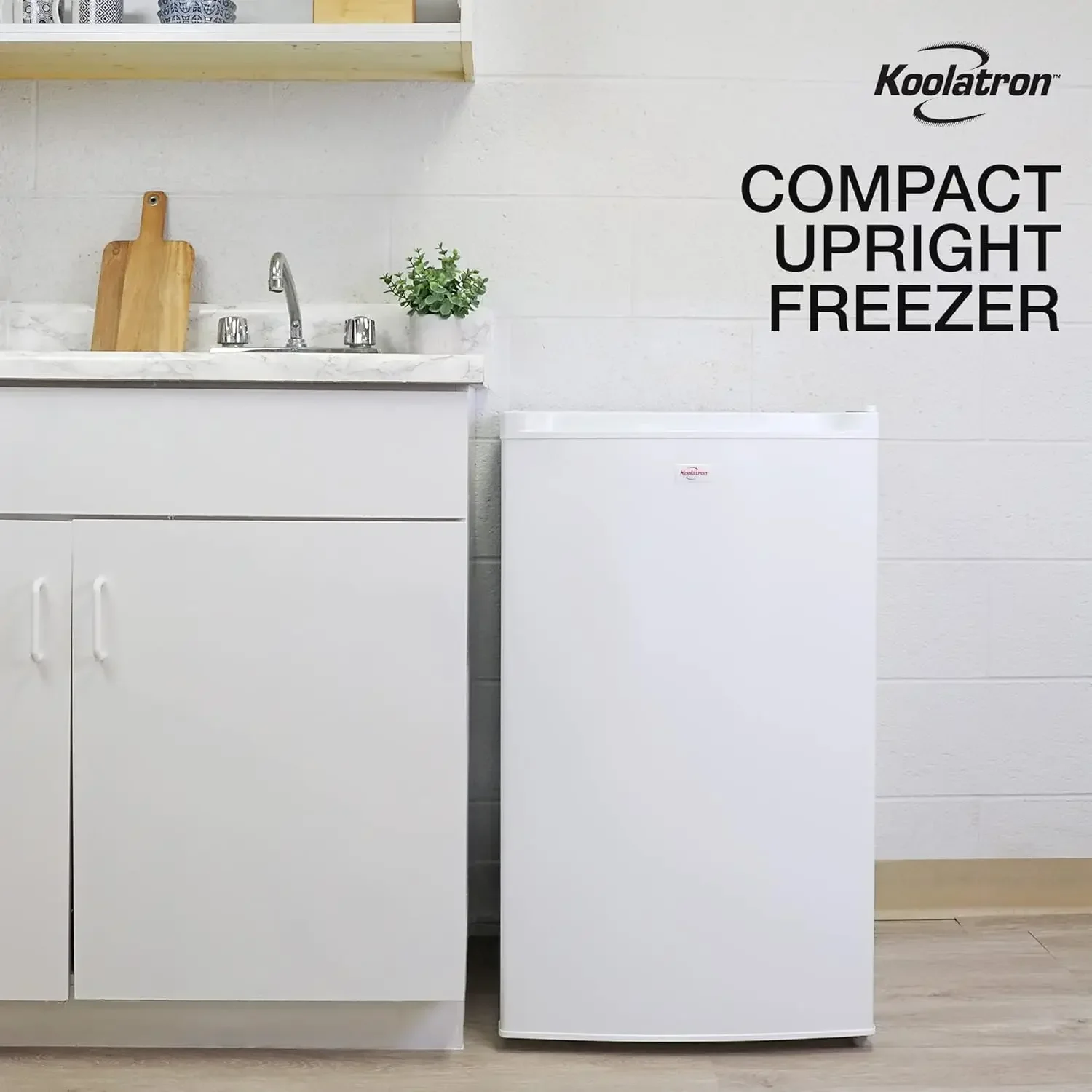 Koolatron Compact Upright  3.1 cu ft Small Upright Freezer Mini Freezer Stand Up  Space-Saving Deep Small