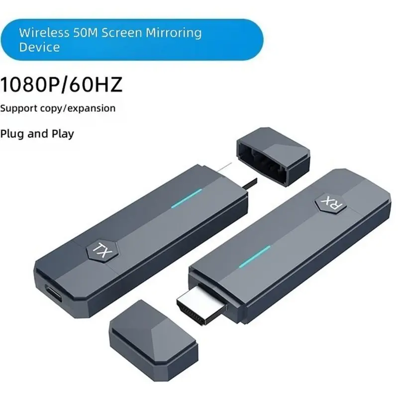 For Meeting Theater Wireless -Compatible Extender 5.8G 1080P 60Hz Low Latency Screen Mirroring For Laptop PC To TV HDTV-Y41A