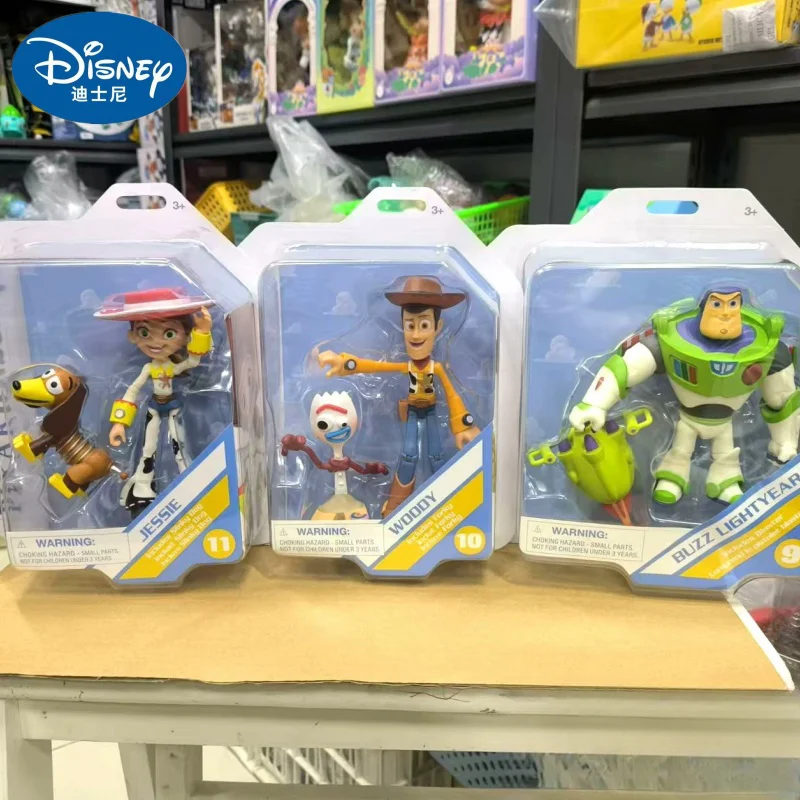 

Набор шарнирных фигурок Disney Pixar Toy Story — Базз Лайтер, Вуди, Джесси, Детская игрушечная модель в коробке в подарок