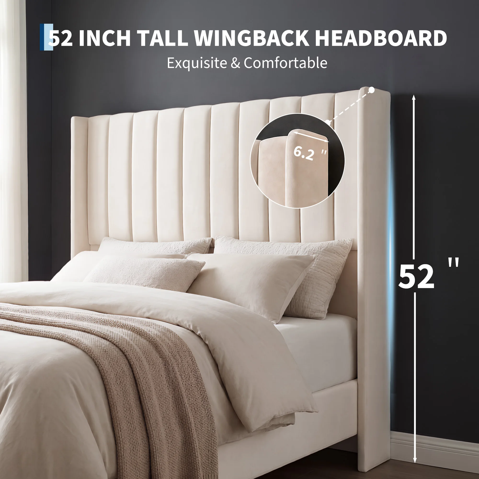 Thumbnail 3 - #9 Low Price Upholstered Headboards Deals