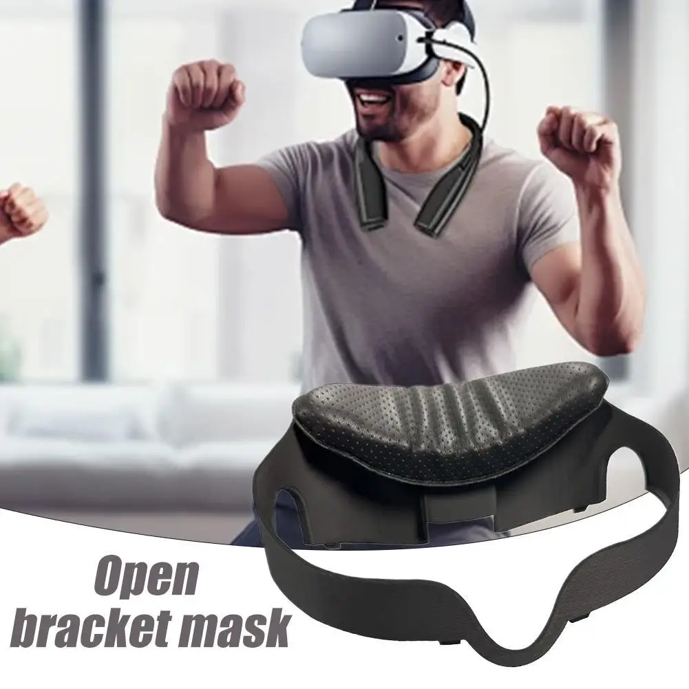 Face Cover Pad for Oculus Quest 3 PU Leather Soft Breathable Foam Cushion For Meta Quest 3 Decompression Relief Accessory