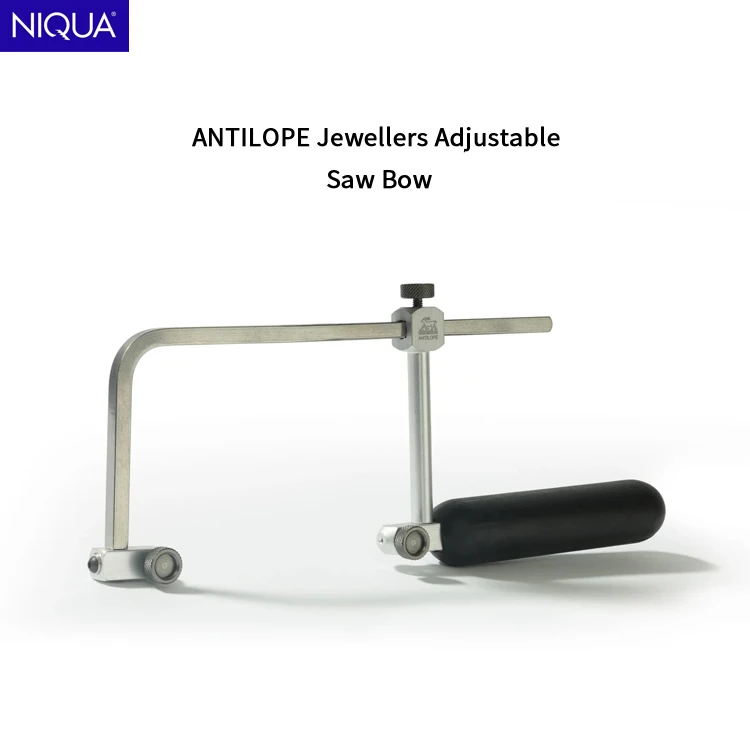 NIQUA ANTILOPE Deutschland Juwelier-Sägegestell Verstellbar/Fest 80mm Scharfer Schnitt Drehverschluss Schnellwechsel Kunststoffgriff Lochsäge – Detail 3