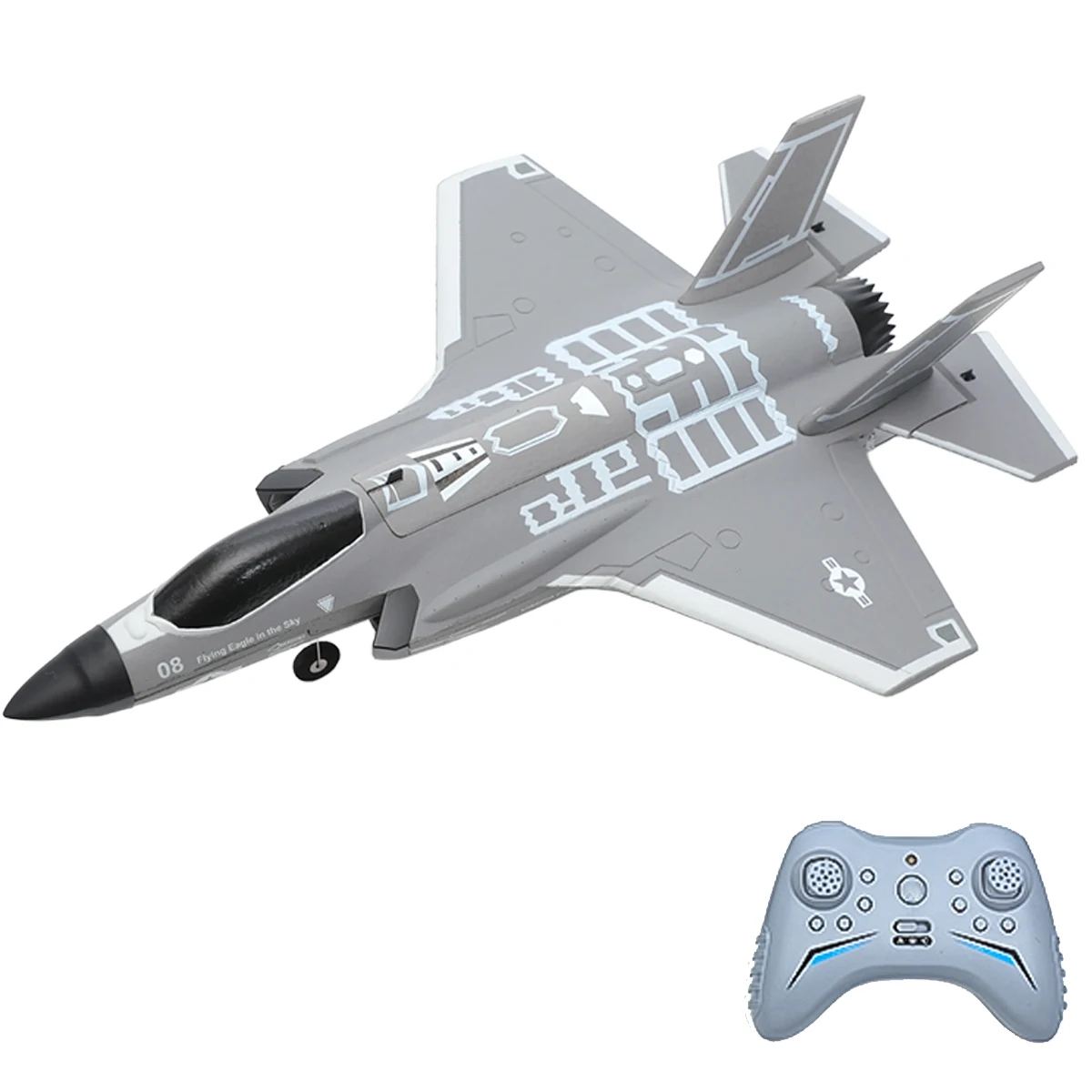 

FX9635 Four Channel Remote Control Aircraft F35 Culvert Fighter Brushless Motor Fixed Wing Foam Aircraft For Birthday Gifts