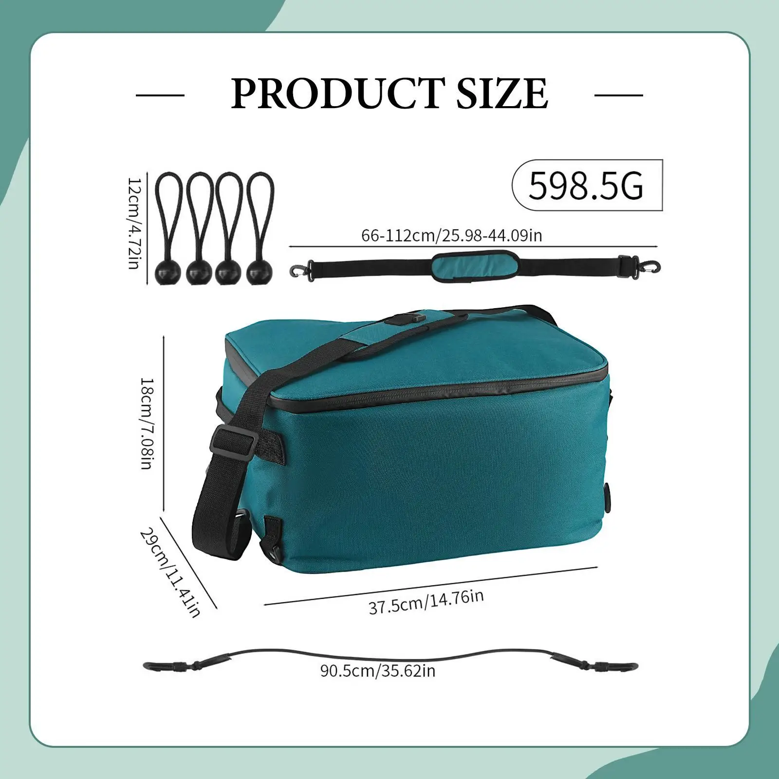 حقيبة كتف قابلة للتعديل على سطح المجداف معزولة حراريًا لحمل قوارب الكاياك