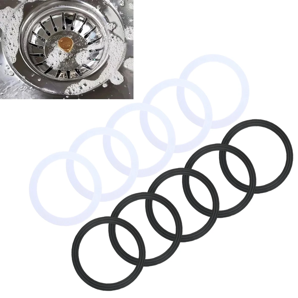 5Pair Sink Strainer Seal Washer-110mm Sink O-Rings Sink Cover Replacement Kitchen Gasket Sink Strainer Seal-Washer Sealing Rings