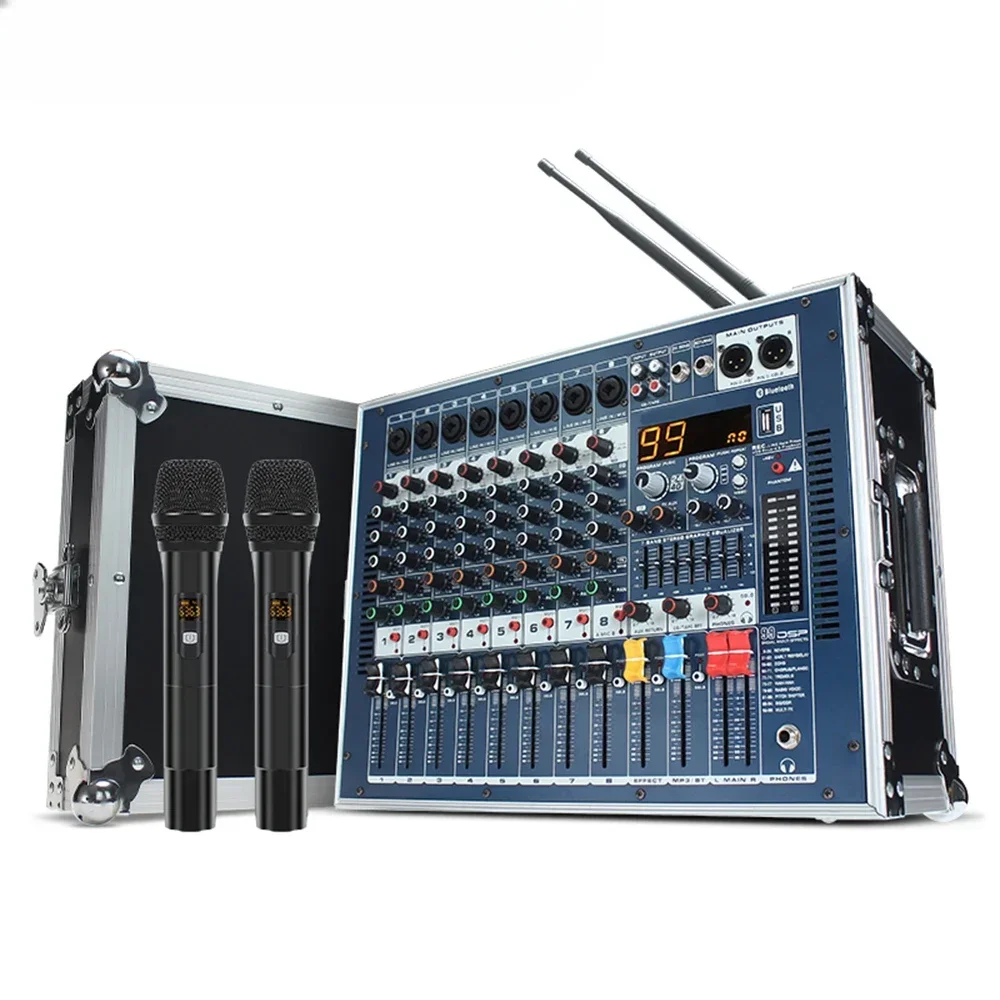 8 -channel mixer with a power amplifier all -in -one air box high -power digital effector suitable for small stage performances