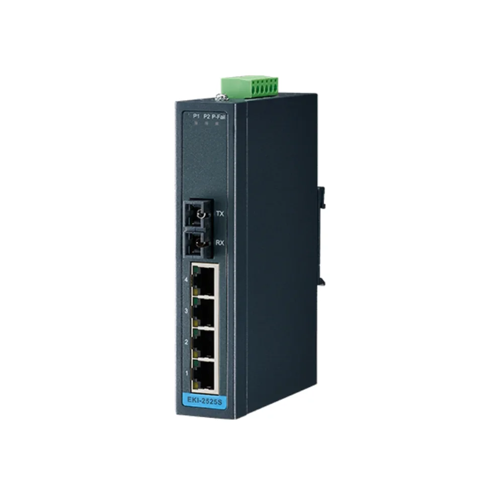 2525S 4+1 100FX Single-mode SC Type Fiber Optic Port Unmanaged Industrial  Ethernet Network Switches