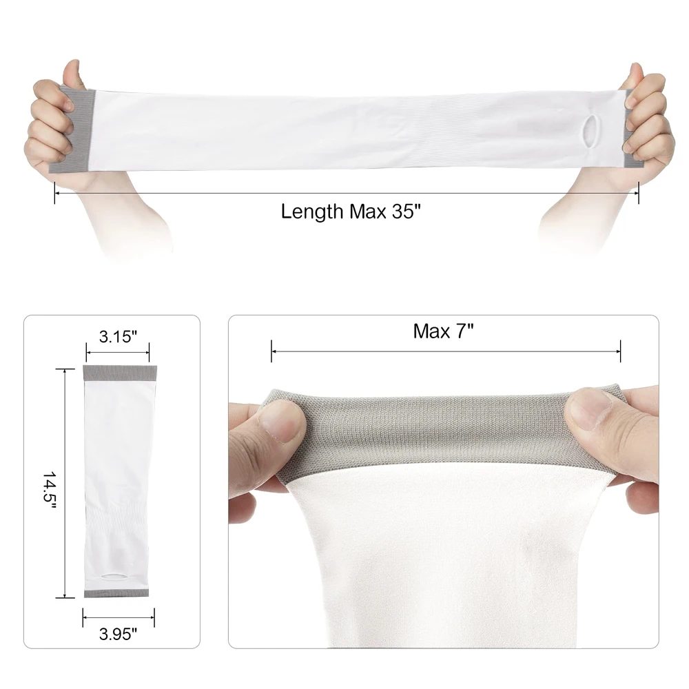 Mangas de brazo de protección solar UV Upf 50 para hombres y mujeres, Mangas de Sol de enfriamiento para ciclismo, trotar, al aire libre, 1 par