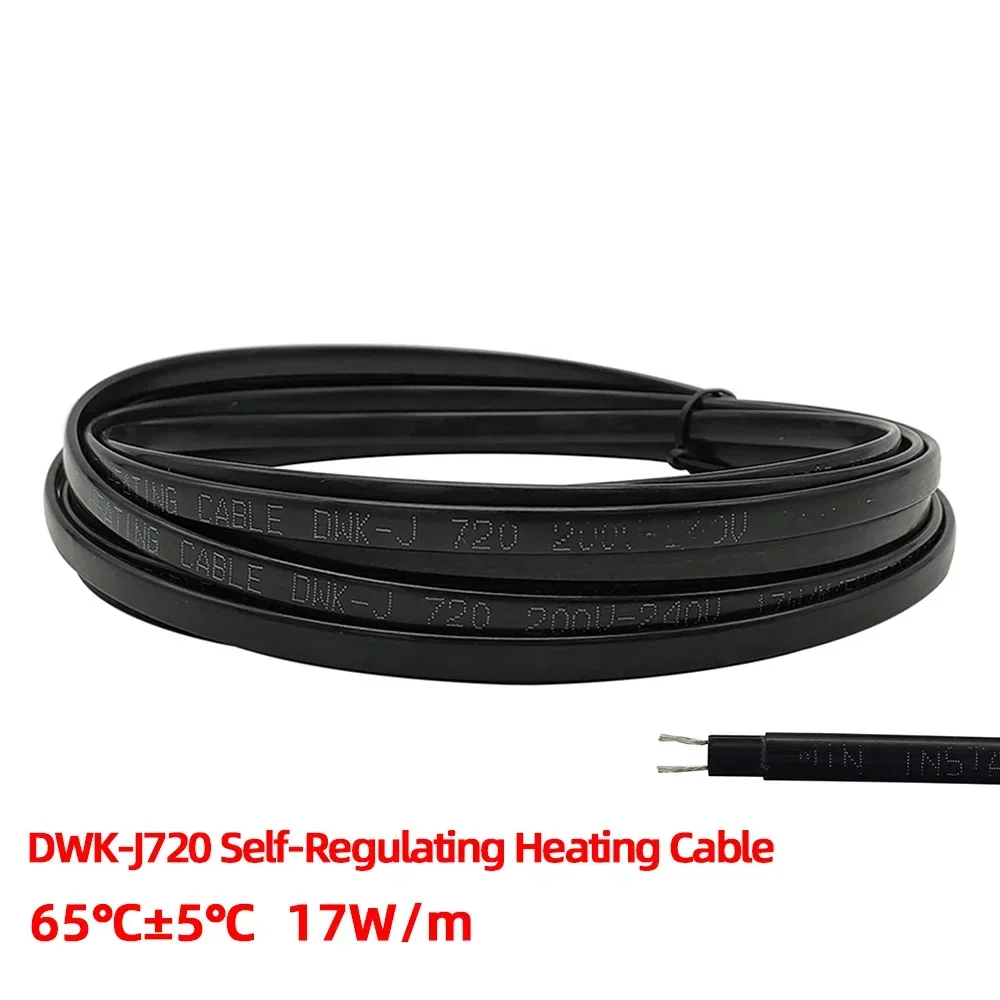 Minco Heat AC 200~240V 100m Snow Melting 65°C Self-regulating Heating CableDrain Water Pipe Anti-Freeze Protection