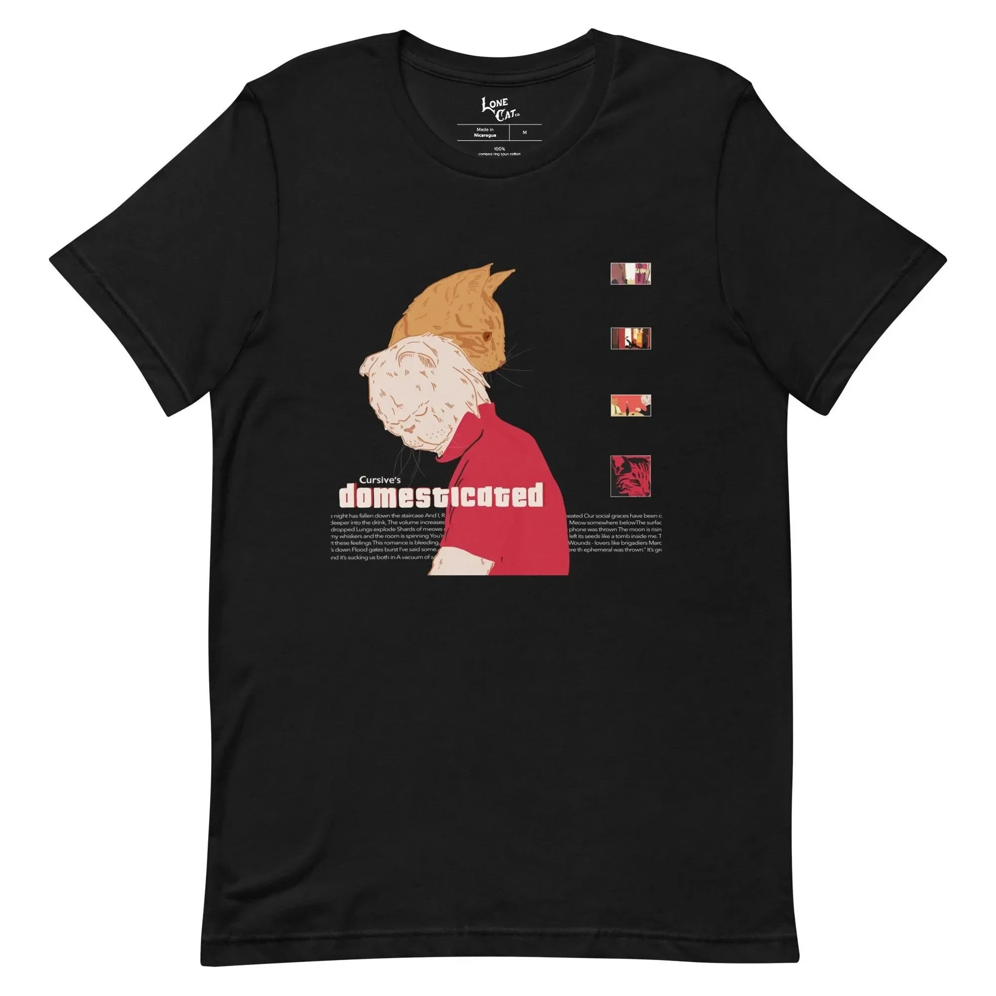 Cursive Domestica ted T Shirt Indie Rock Album Art Emo Music Lover