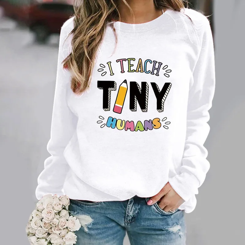 

I Teach Tiny Print Men Pullover Fashion Oversize Hoodies Autumn Fleece Sweatshirt Casual O-Neck Male Clothing