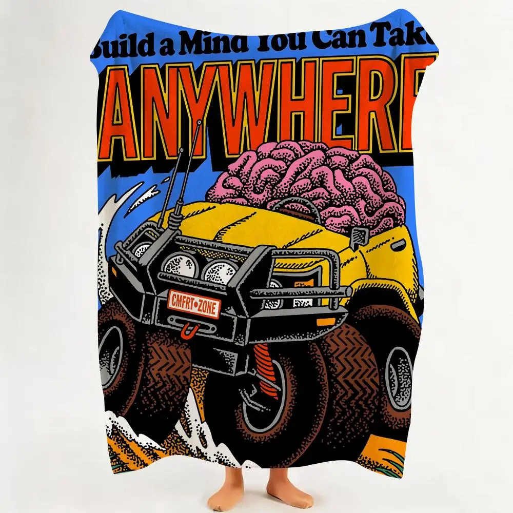 Celebrity J-Jake F-Foreman Throw Flannel Throw Blanket Suitable for Sofa、Living Room、Bedroom