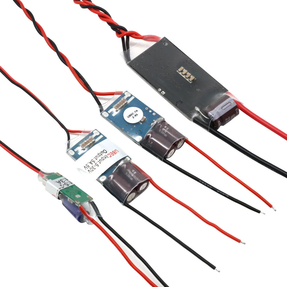 RC UBEC 3A 5A 7A 15A Lowest RF Noise BEC Full Shielding Antijamming Switching Regulator For Rc Drone Boat Car Helicopter