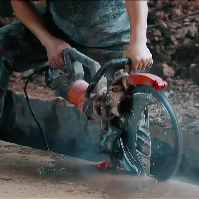 Concrete Cutting Machine 29 cm Depth Brushless 220V Concrete Construction Cutting Ring Equipment