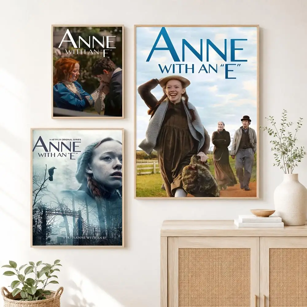 Classic Movie Canada A-Anne With An E Movie Poster Self Adhesive Wall Art Decor for Bedroom Living Room Office Home Decor Gift