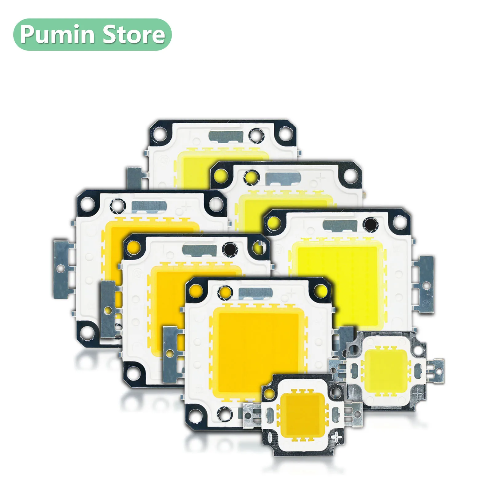 LED COB Chip DC30-36V 50W 30W 20W 10W DC9-11V Integrato Ad Alta Potenza 4525mm Per Proiettori Lampioni Sorgente Luminosa Da Giardino FAI DA TE