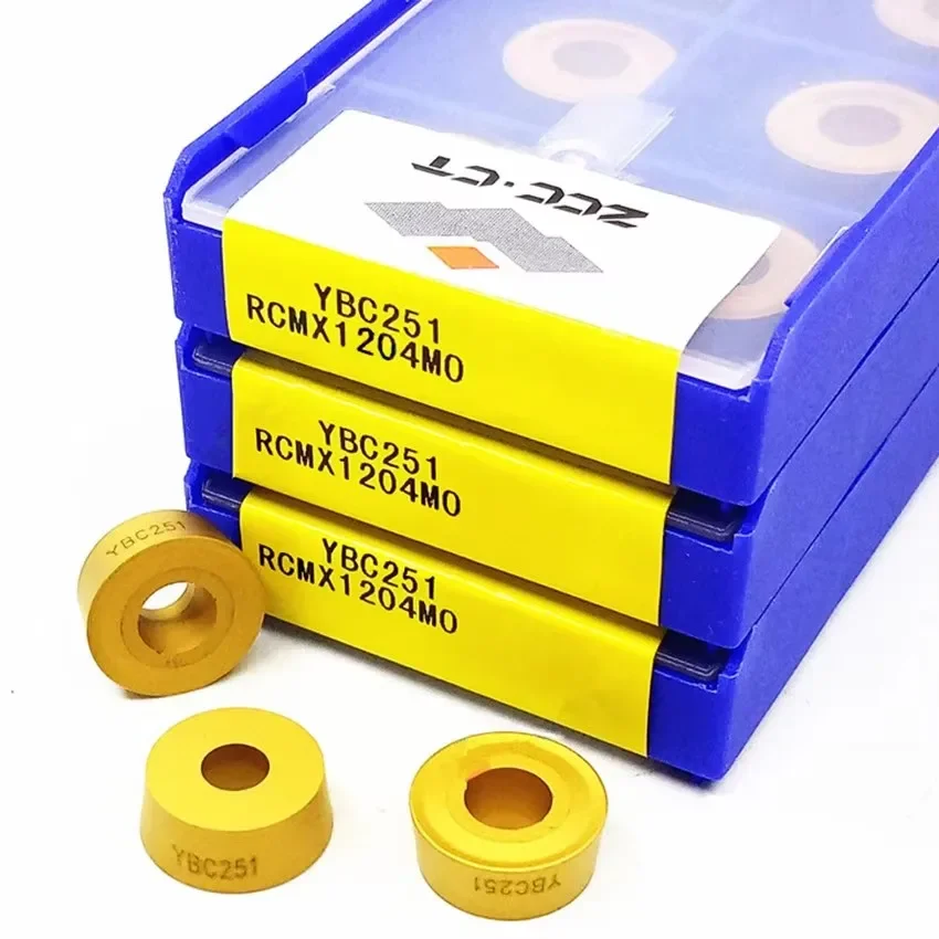 

ZCC CT RCMX1204MO YBC251 YBC252 Carbide Insert CNC Tungsten Steel Lathe Tool Cutter BladeTurning Inserts