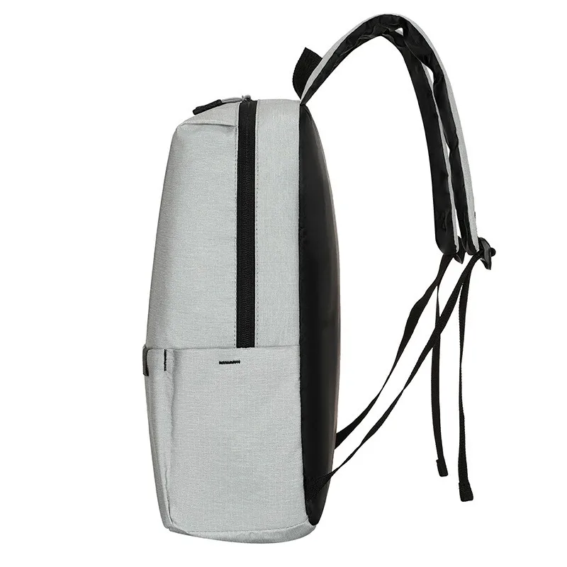 Bolsa de moda masculina mochila cor deslumbrante mochila esportiva saco sólido alça macia lona neutra/masculino ou feminino náilon