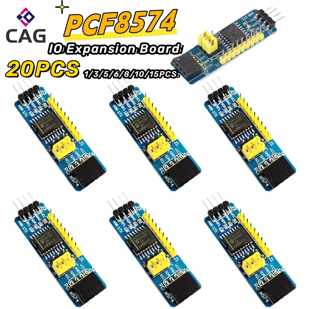 

1-10pcs PCF8574 IO Expansion Board 8 I/O I/O Expander Flexible I2C-Bus Evaluation Development Module Converter Module Board