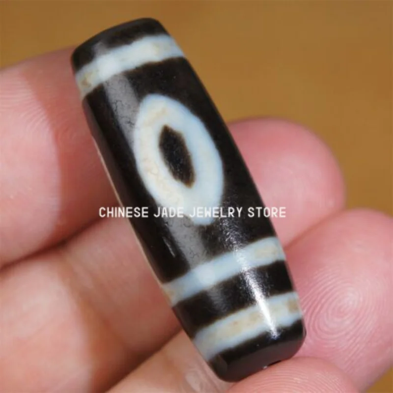 

High Oily Ancient Tibetan DZI Beads Old Agate 2 Eye Totem Amulet Pendant GZI