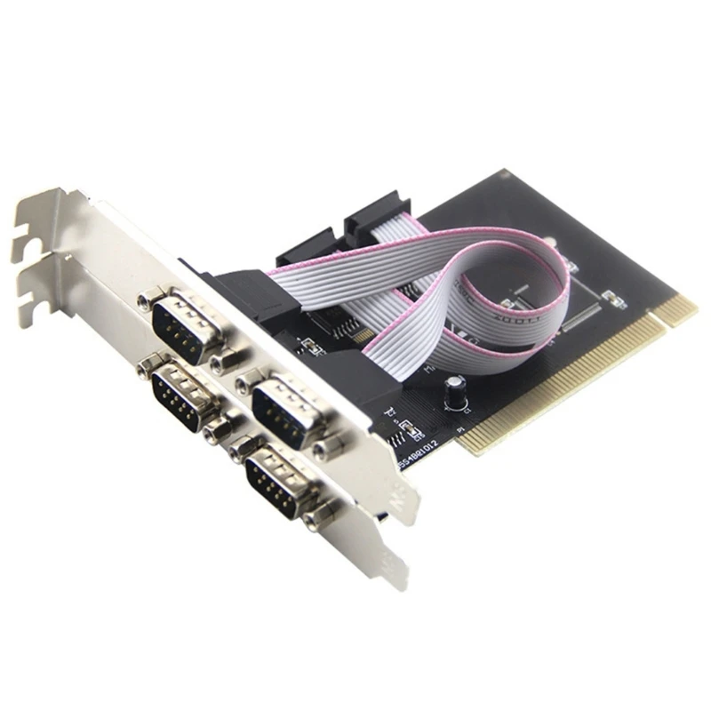 

Fast Speed PCIE Serial Adapter Card Converts to 4 Independent 9Pin RS232 Port