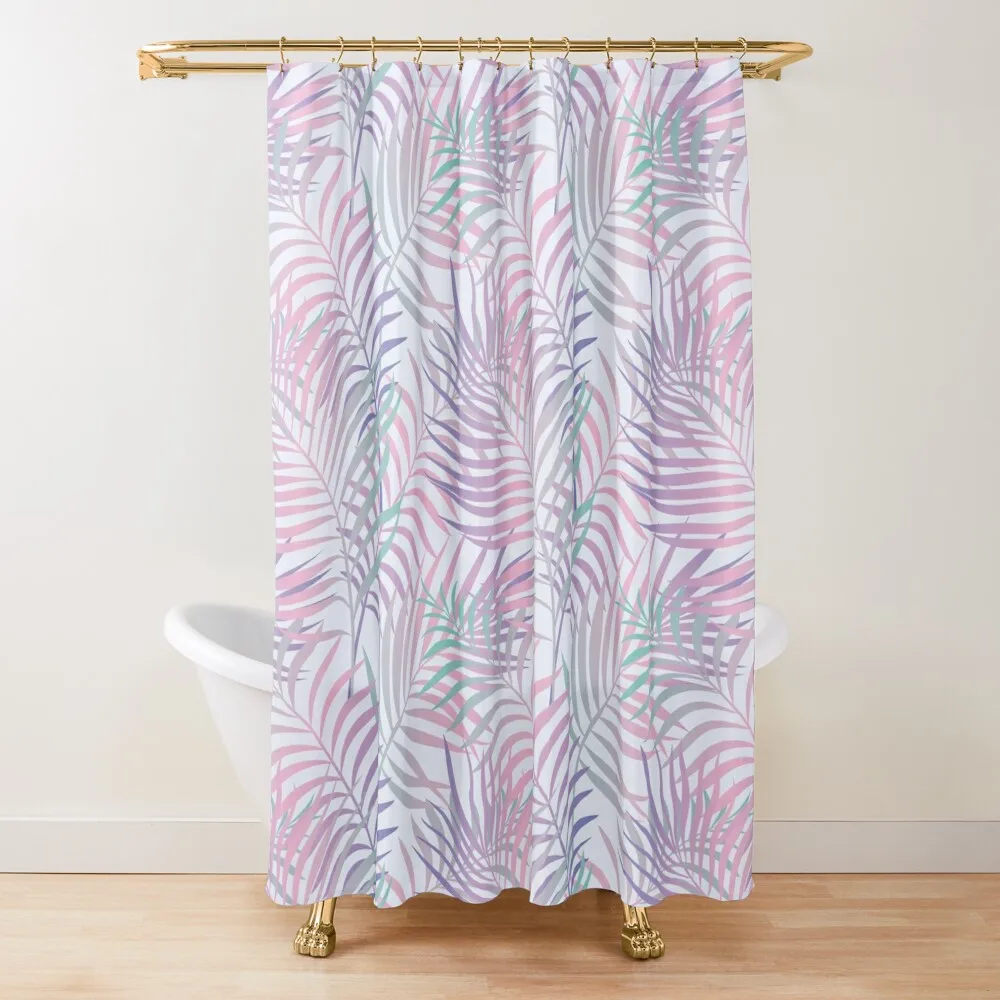 

Tropical Paradise (Palm Leaves Pattern) Shower Curtain Shower For Bathroom Waterproof Bath And Anti-Mold Bathroom Fabric Curtain