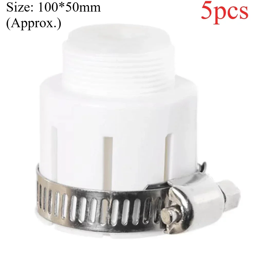 

5PCS Universal Faucet Adapter Water Tap Faucet Shower Head Fitting Bathroom 100*50mm Plastics for For Faucet Shower Sprinkler