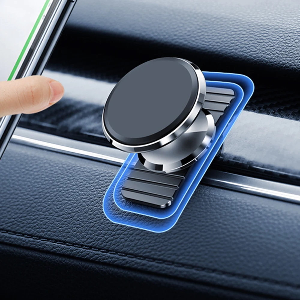 

Magnetic Car Mount for Cell Phones and Mini Tablets, Universal Stick On Mount, Dashboard Magnetic Phone Holder