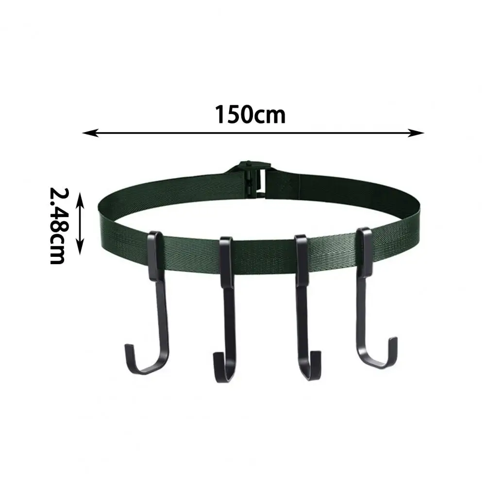 Suporte de carga para árvore Strap Hanger, forte, liberação rápida, multi ganchos engrenagem para acampar, caça, 1 conjunto