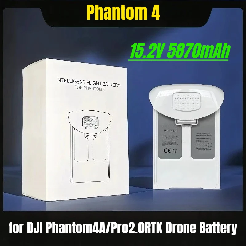 

15.2V 5870mAh New Phantom 4 Battery for DJI Phantom4A/Pro2.0RTK Drone Battery
