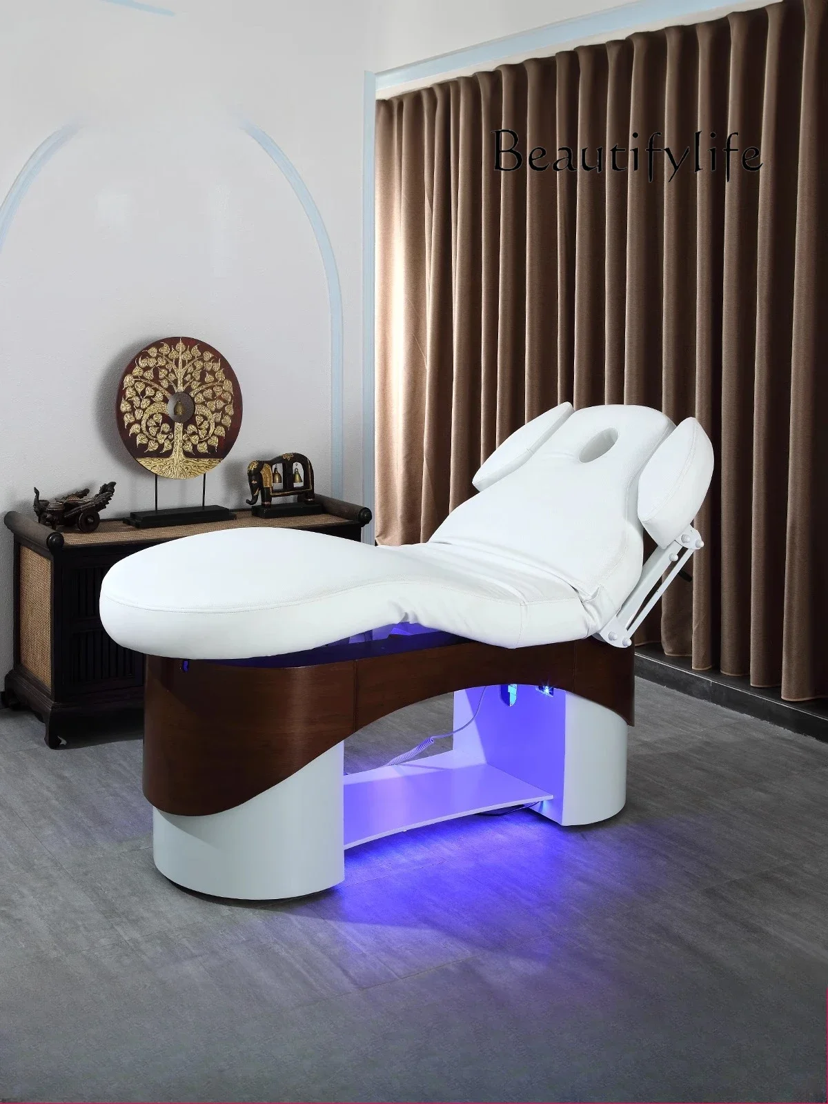 

Электрическая косметическая кровать, автоматический лифтинг и опускание тела, усовершенствованный массаж и массаж, специальная кровать для красоты ресниц