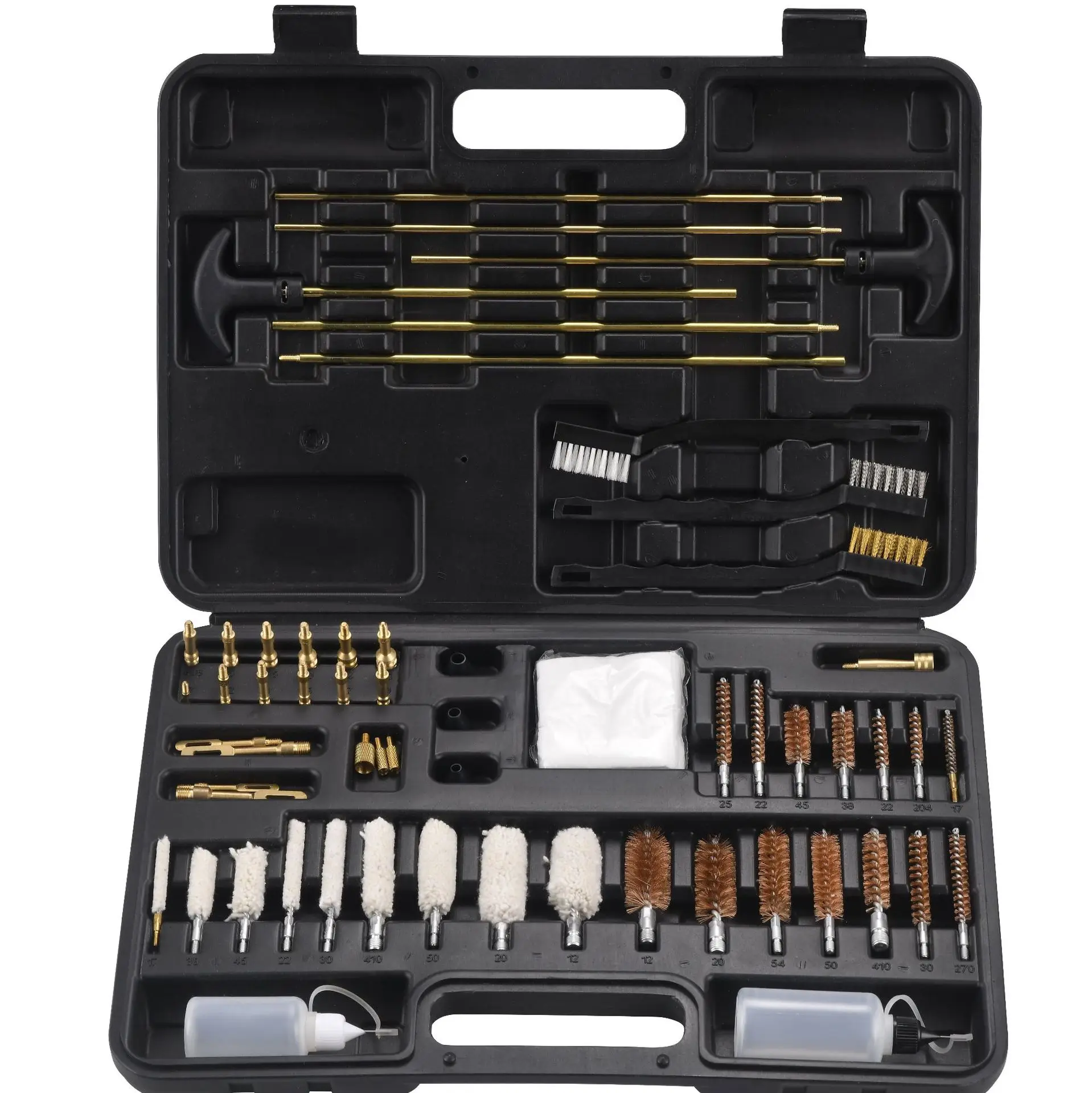 Tactical Universal Gun Cleaning Kit 223 5.56 .308 7.62 .410 .22 Cal Gun Cleaning Kit Cleaner Brush Hunting Firearm Cleaner Tool