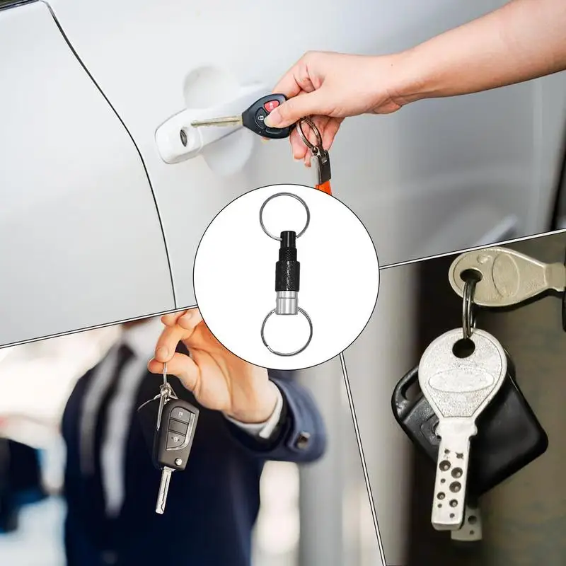 

Detachable Key Ring Quick Release Pull Apart Keychain For Men Quick Release Keyring Compact Lightweight Key Holder For Outdoor
