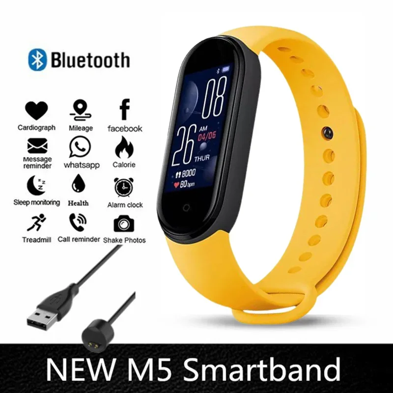 Smartband-Uhrwerk, Schrittzählung, Bluetooth, synchrone Telefoneinformationen, Smartwatch für Männer, Frauen, Studenten, 2025, neu