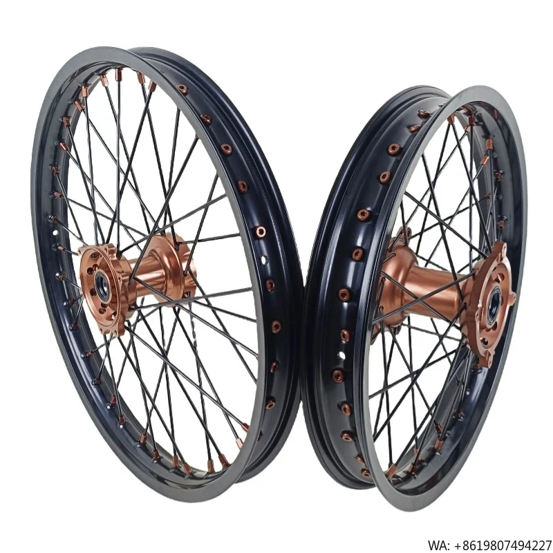 

Brown Hubs Fit 2019 TC/FC/FS 125-450 18/19/21 Wheel Set 7050-T6 Aluminum Alloy Off-Road Motorcycle Wheels