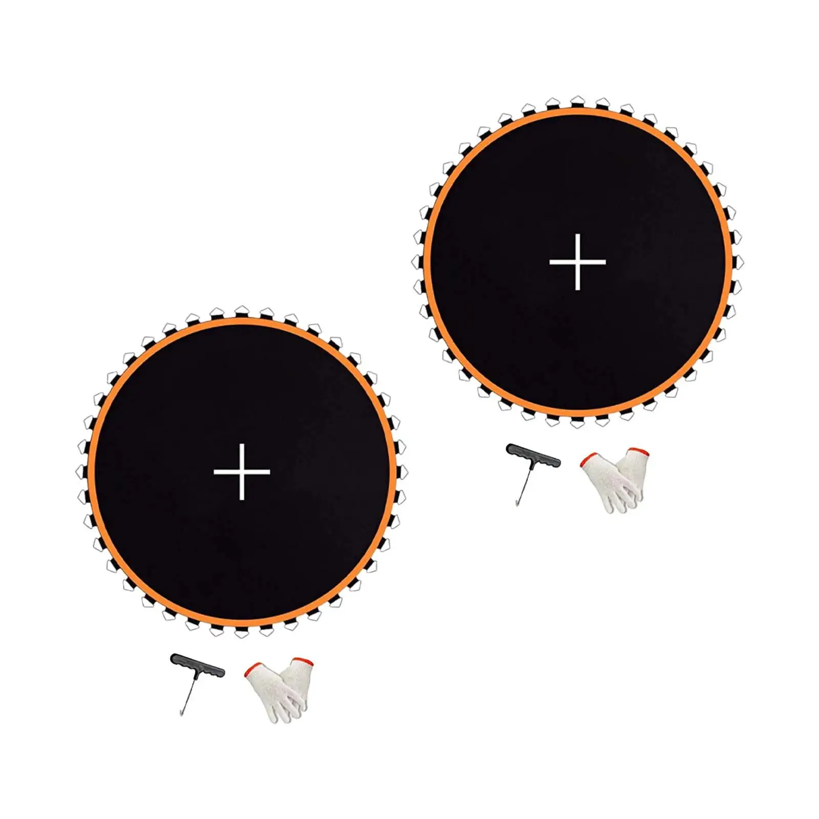 

Коврик для батута, простой в установке, водонепроницаемый сетчатый ремонтный коврик, сменный коврик для прыжков для игр, гимнастики, тренировок для детей