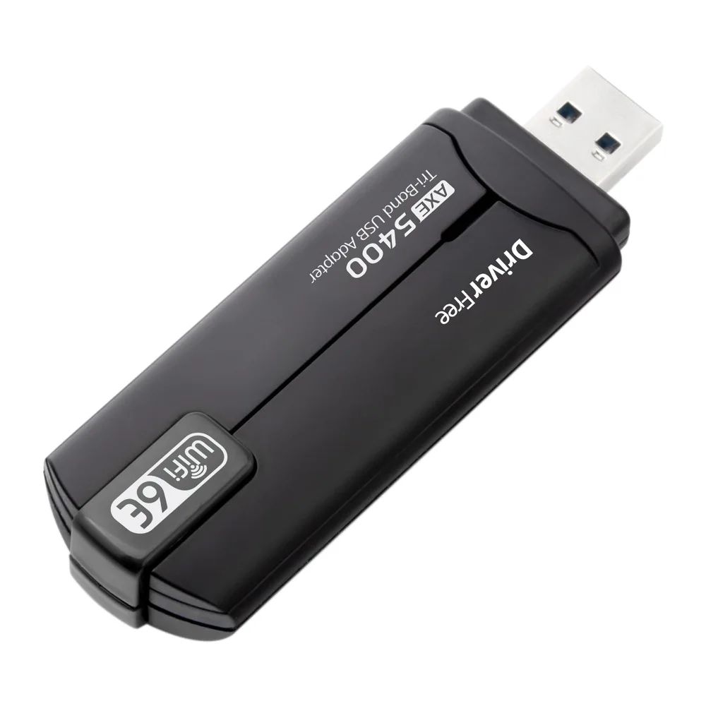 5400 Мбит/с WiFi 6E USB WiFi Dongle USB3.0 WiFi-адаптер 2,4G/5G/6GHz Антенна для быстрой сетевой карты MU-MIMO Plug and Play для Win 10/11