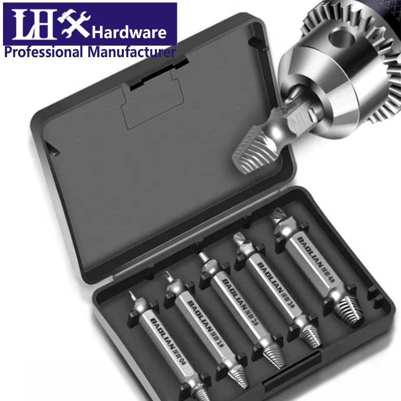 

1-16mm Broken Screw Remover & Extractor Kit Stripped Screw Extractor for Rusted Bolts YP365 G1