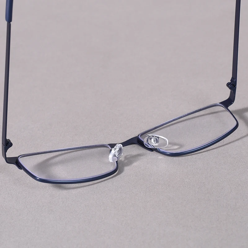 Black Color Blue Light Reading Glasses Men Computer Readers Metal Full Frame Eye Magnifier Presbyopia Lens +225+275