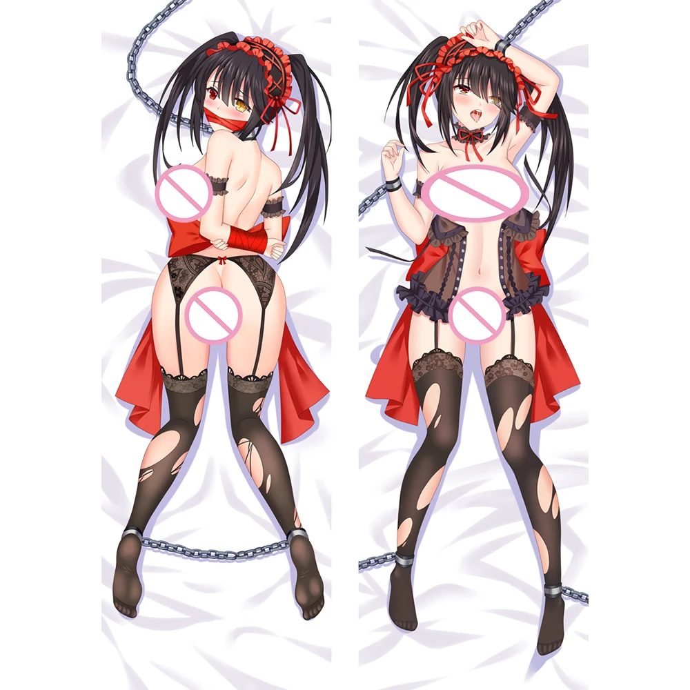 Kurumi Tokisaki Cosplay Dakimakura Anime Date a Live Body Taie d'oreiller, impression recto-verso, housse d'oreiller complète, mignon, cadeau Otaku