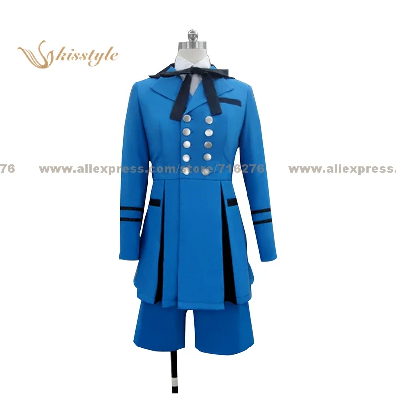 

Kisstyle Fashion Black Butler Ciel Phantomhive Blue Full Dress Uniform COS Clothing Cosplay Costume,Customized Accepted