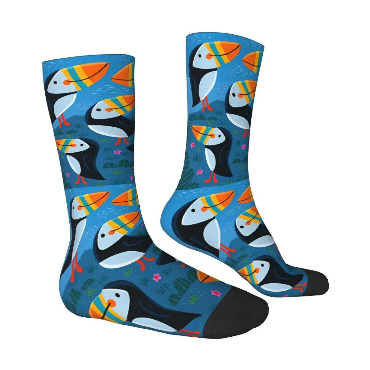 Puffins Sock Estampado Homem Poliéster