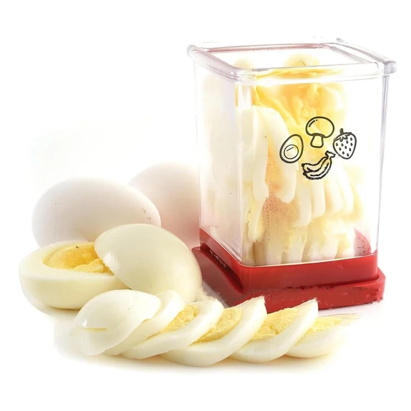 

Fruit Vegetable Cutter Multifunction With Push Plate,Fruit Slicer Cup Egg Slicer Stainless Steel Banana Strawberry Cutter