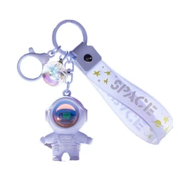 Fajne astronauta Kawaii breloczek z Sunset Light śliczny brelok wisiorek breloki do kluczy samochodowych