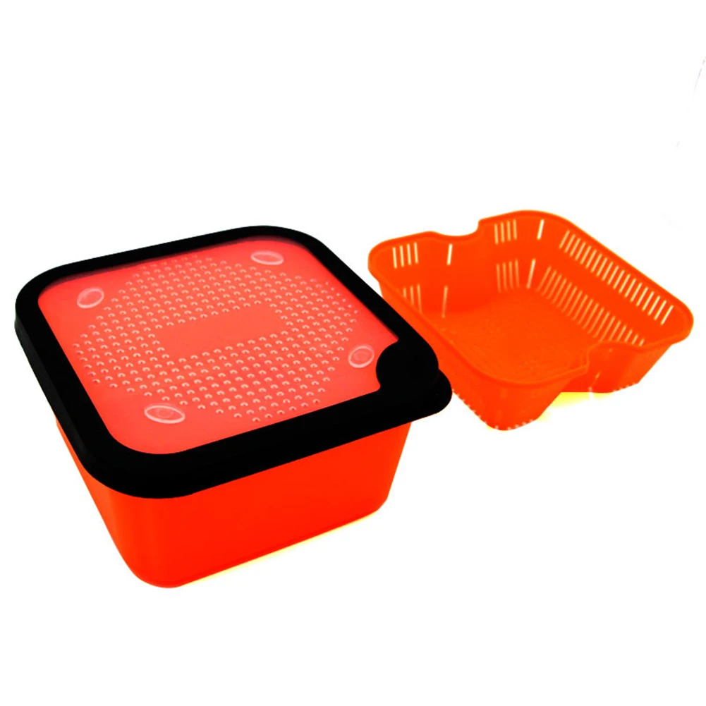 2in1 PELLET STRAINER With Inner Frame For Draining Carp Fishing Redworm Bait Box Fishing Accessories