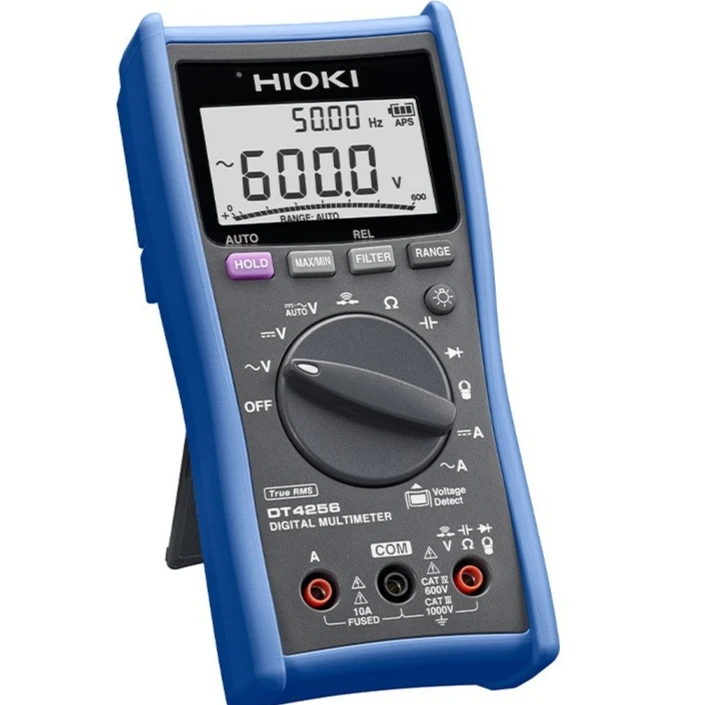 HIOKI digital multimeter DT4256 DC V basic accuracy ±0.3% AC V frequency characteristics 40Hz ~ 1kHz