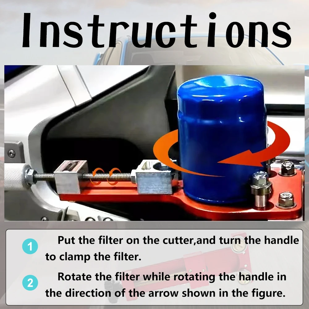 Rastp-gratis ongkir อเนกประสงค์กรองน้ำมัน66490เครื่องตัดเครื่องมือตัดตัวกรองน้ำมันเครื่องรถยนต์ช่วง1-3/4 "ถึง5-3/4" RS-OFI080